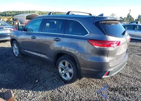 2017 Toyota Highlander Limited z USA, uszkodzony, nr VIN 5TDDZRFH2HS422546